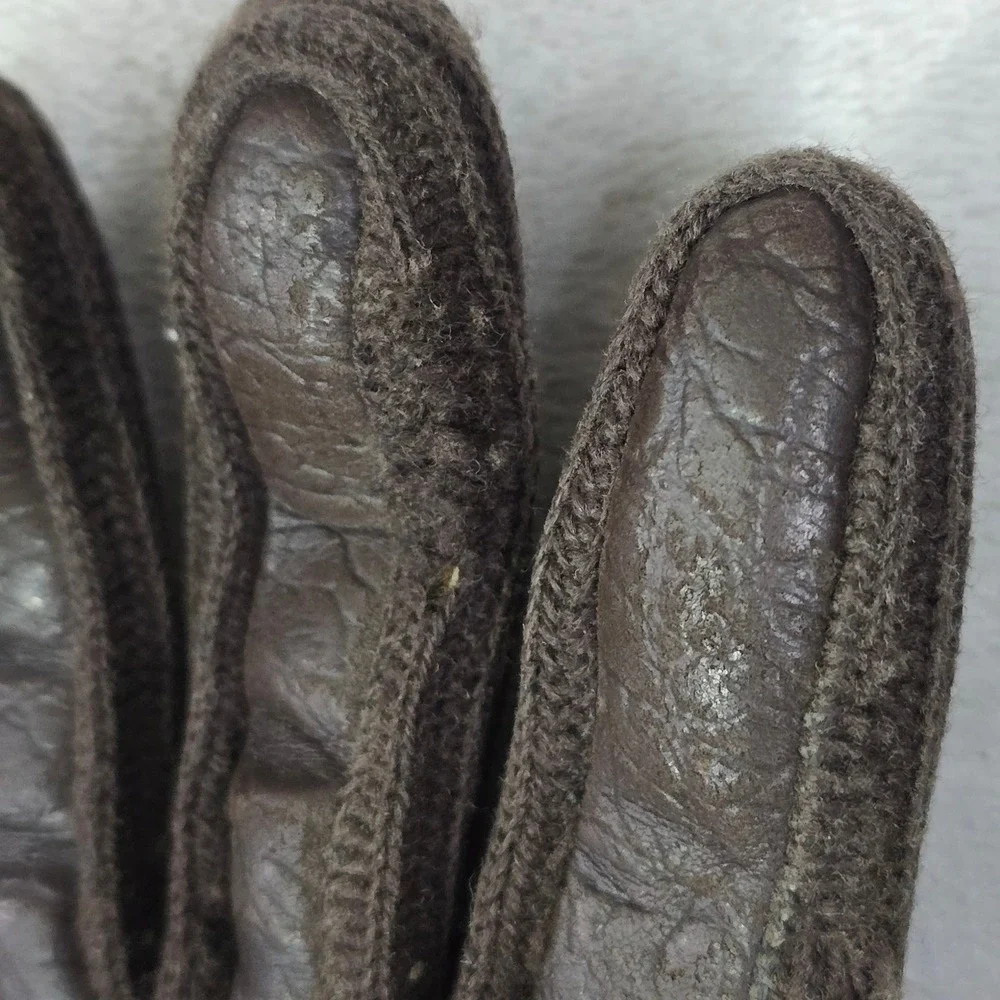 Vintage Van Raalte Brown Gloves‎ Wool Lined Buckle Wrist Size A Small 1960s